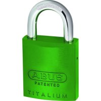 ABUS 83AL Series Colour Coded Aluminium Open Shackle Padlock Without Cylinder 40mm Green 83AL/40 Boxed