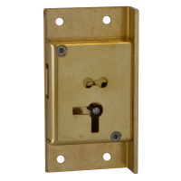 ASEC 61 2 Lever Cut Cupboard Lock 76mm SB KD RH