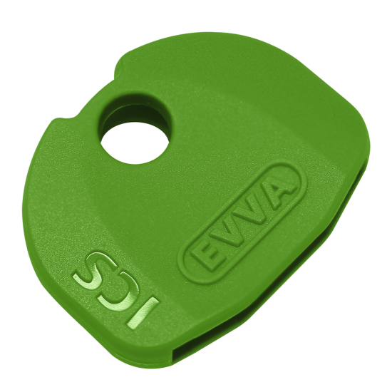 EVVA ICS Coloured Key Caps Light Green 0043521942 - Click Image to Close