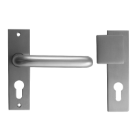 UNION 630-16 Plate Mounted Escape Lever & Pad Furniture Anodised Silver RH