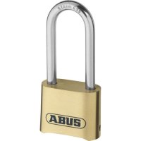 ABUS 180IB Series Brass Combination Long Stainless Steel Shackle Padlock 53mm 180IB/50HB63 Visi