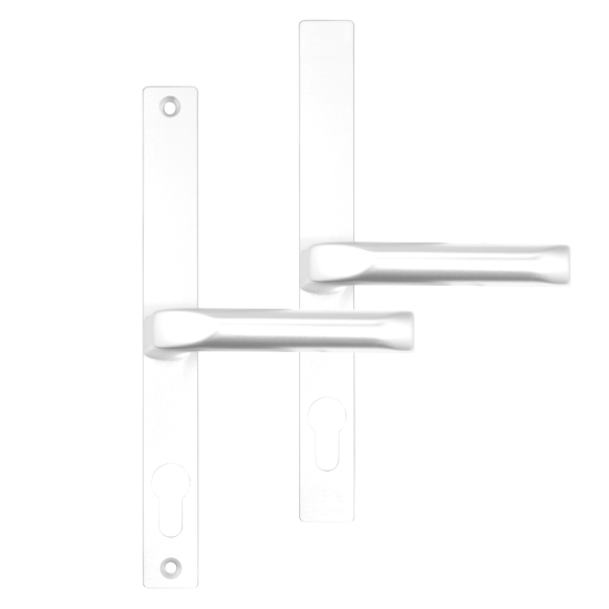 HOPPE UPVC Lever Door Furniture To Suit Fullex 68mm Centres White - Click Image to Close
