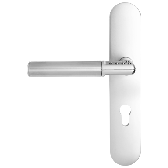 ASSA ABLOY 8832 Long Plate Codehandle Door To Suit European Mortice locks Left Hand 72mm Centers - Click Image to Close