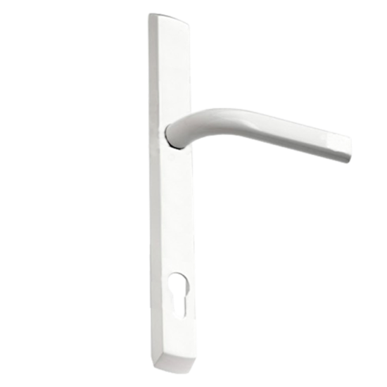 MILLENCO Lever/Lever Sprung Handle 117mm Centres White - Click Image to Close