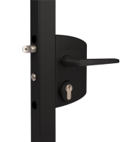 LOCINOX Surface Mounted Gate Lock LAKQ3030 U2 Black (30mm - 50mm)