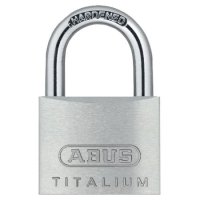 ABUS Titalium 64TI Series Open Shackle Padlock 50mm KA (6511) 64TI/50 Boxed
