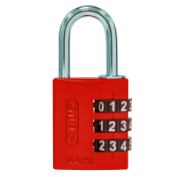 ABUS 144/30 Combination Padlock 30mm Body Red