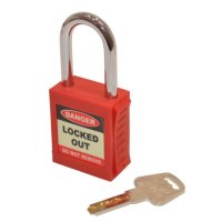 ASEC Safety Lockout Tagout Padlock Red