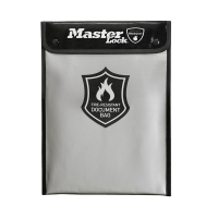 MASTER LOCK Fire Resistant Document Bag Grey