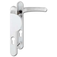 HOPPE UPVC Lever / Fixed Pad Door Furniture 554/3360N 92mm Centres White