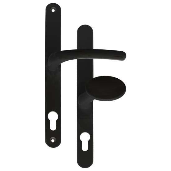 FAB & FIX Blenheim Offset Lever / Pad 92/62PZ Black - Click Image to Close