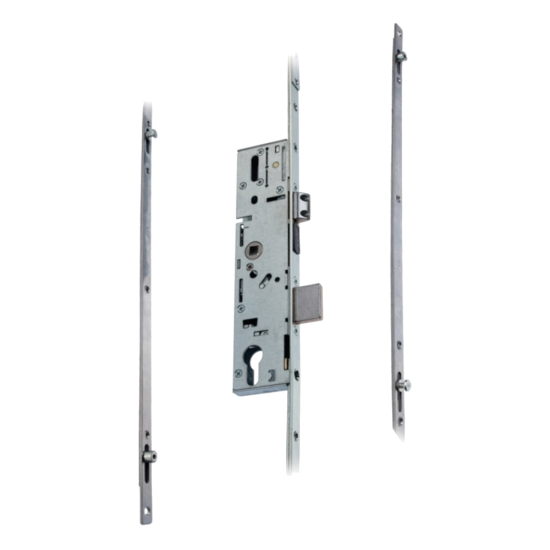 ERA 6135 / 9135 Lever Operated Latch & Dead - 2 Adjustable Rollers & Mushrooms (UPVC Door) Takes Euro Cylinder - Click Image to Close