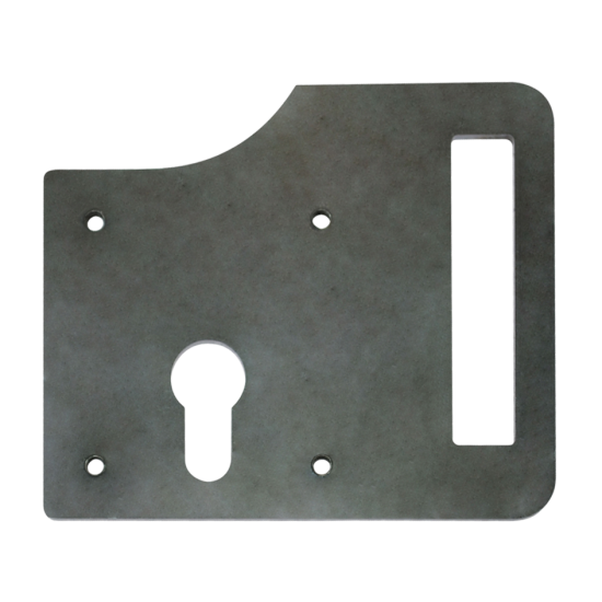 GATEMASTER Slotted Lock Plate Screw Fixing Stainless Steel GLBS - Click Image to Close