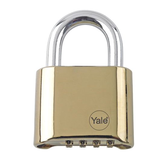 YALE Y126 50mm Brass Combination Padlock Brass - Click Image to Close