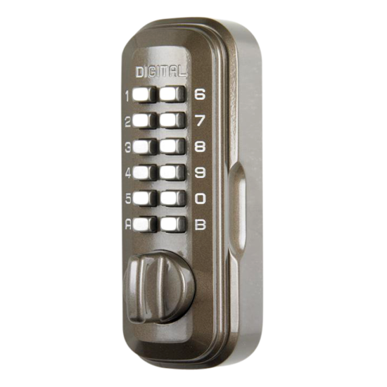 LOCKEY Digital Lock Key Safe Brown Visi - Click Image to Close