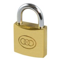 Tricircle 26 Series Brass Open Shackle Padlocks 32mm KD Boxed