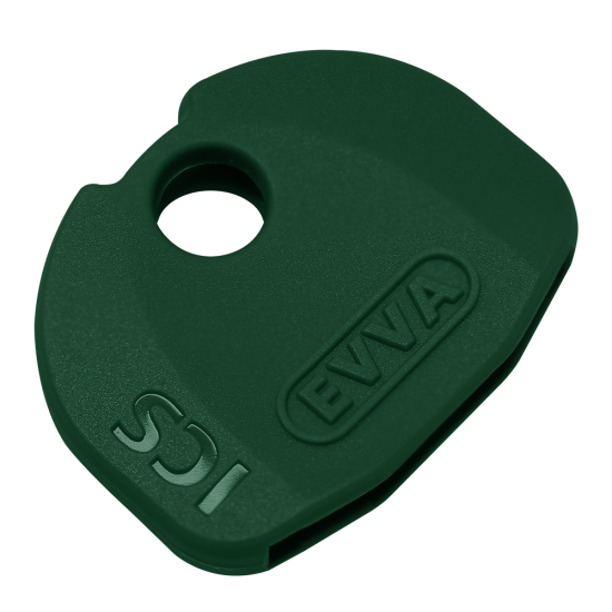 EVVA ICS Coloured Key Caps Dark Green 0043521934 - Click Image to Close
