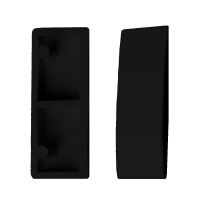 CHAMELEON Cockspur Handle Fitting Wedge 10mm Black