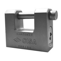 CISA 28550 LIM Steel Sliding Shackle Padlock 75mm KD 28550-75 Boxed
