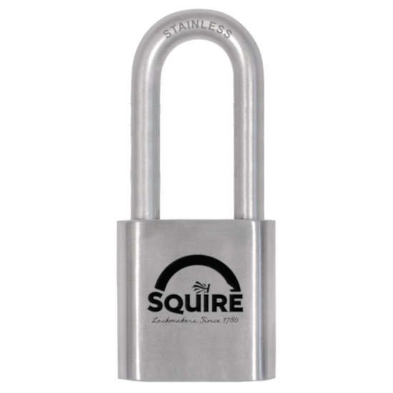 SQUIRE ST50S/2.5 Stainless Steel Stronghold Padlock Long Shackle KD Boxed - Click Image to Close