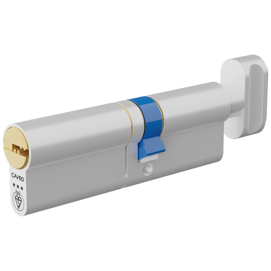CAVEO TS007 3* Key & Turn Euro Dimple Cylinder 95mm 55(Ext)/40 (50/10/35T) KD - Click Image to Close