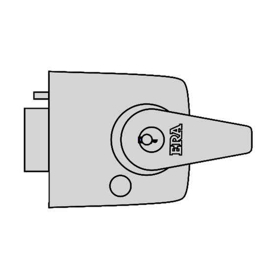 ERA 183 & 193 Deadlocking Nightlatch 60mm Grey With Brass Cylinder Boxed - Click Image to Close