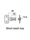 8mm Triangle Short Reach Budget Key JBC108
