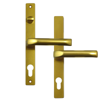 HOPPE UPVC Lever Door Furniture To Suit Fullex c/w Snib 68mm Centres Gold