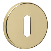 ASEC URBAN Concealed Fixing Standard Key Escutcheon Polished Brass (Visi)