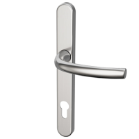 HOPPE Suited Lever/Lever Handle 240mm Backplate With 92mm Centres AR7550/3492 Satin Chrome 50021400