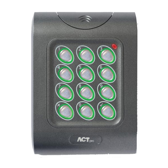 ACT ACTpro 1050e Proximity Reader & Keypad Pin & Proximity - Click Image to Close