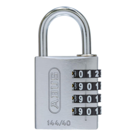 ABUS 144/40 Combination Padlock 40mm Body Silver - Click Image to Close
