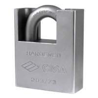 CISA 28050 & 28350 LIM Steel Closed Shackle Padlocks 73mm Boxed