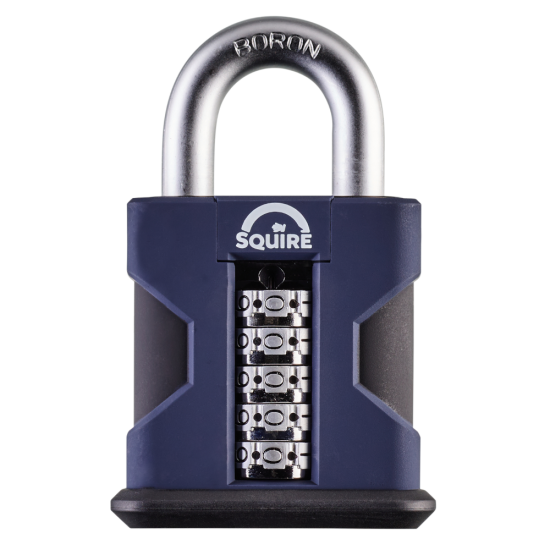 SQUIRE SS50 Stronghold Open Shackle Recodable Combination Padlock 50mm Open Shackle Boxed - Click Image to Close