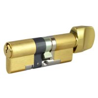 EVVA EPS 3* Anti-Snap Euro Key & Turn Cylinder KD 77mm 41(Ext)-T36 (36-10-T31) PB 21B