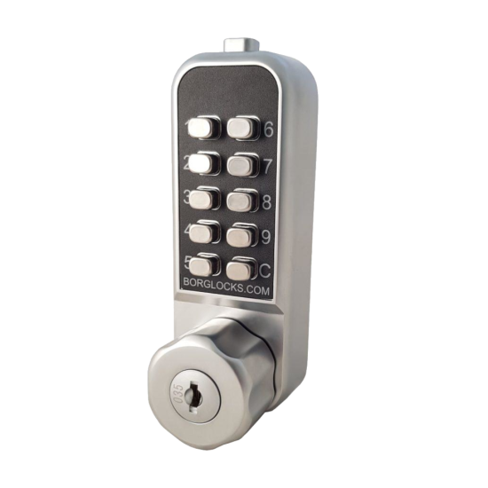 BORG LOCKS BL1706 Vertical Mini Cabinet Lock Easicode Pro c/w Cam And Key Override BL1706 SC ECP - Click Image to Close