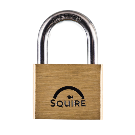 SQUIRE Lion Marine Grade Brass Open Shackle Padlock KA 50mm - Click Image to Close