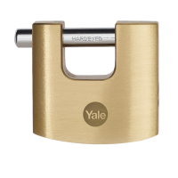 YALE 114B Brass Shutter Padlock 70mm