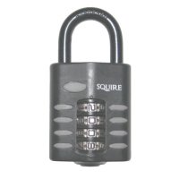 SQUIRE CP50 Series 50mm Steel Shackle Combination Padlock CP50 Open Shackle Visi