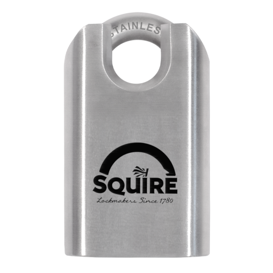 SQUIRE ST50CS Stainless Steel Stronghold Padlock Closed Shackle KD Visi - Click Image to Close