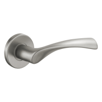 ASEC URBAN Seattle P5 Lever on Round Rose Door Furniture Stainless Steel (Visi)