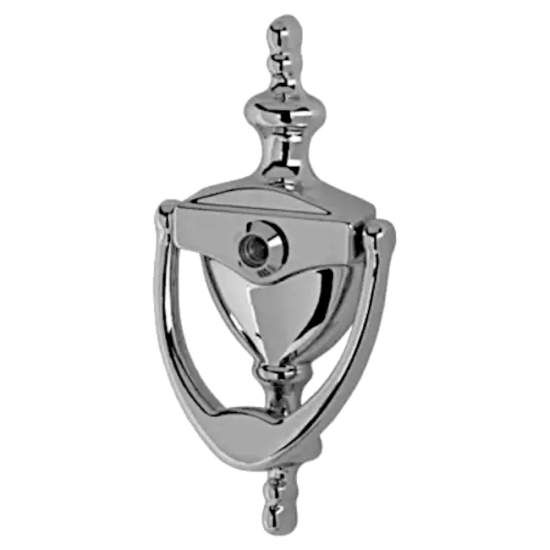 HOPPE Suited Traditional Knocker With 120 Degree Viewer AR727K Polished Chrome 87143456 - Click Image to Close