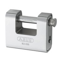 ABUS 92 Series Steel Clad Brass Sliding Shackle Shutter Padlock 67mm KD 92/65 Boxed