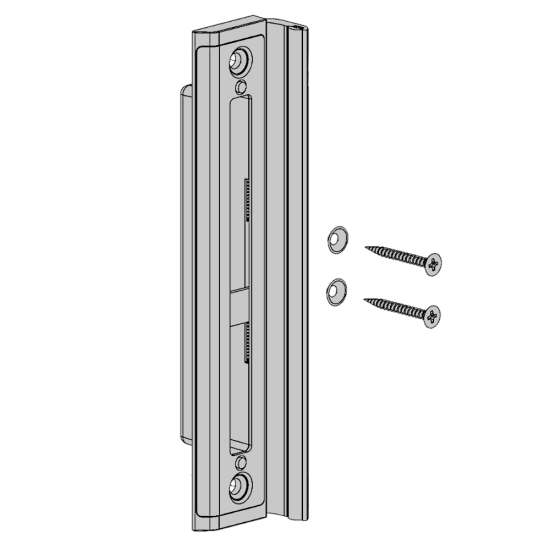 LOCINOX SHKW Timber keep To Suit H-Wood Insert Lock Aluminium - Click Image to Close