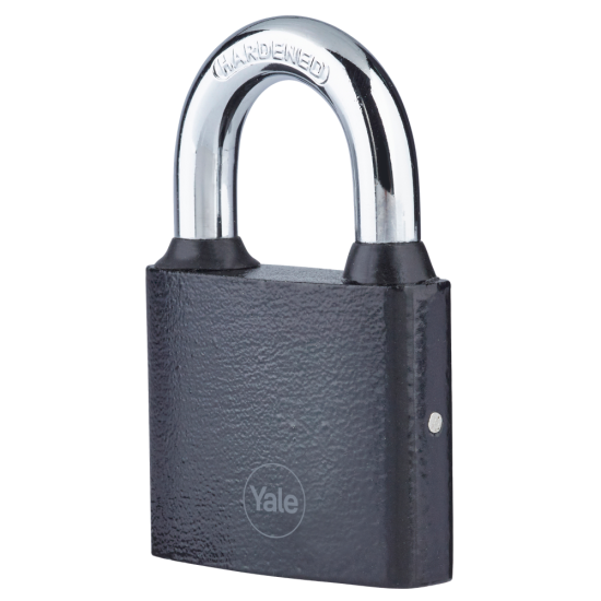 YALE Y111B Series Cast Iron Open Shackle Padlock Black 50mm Y111B/50/125/1 - Click Image to Close