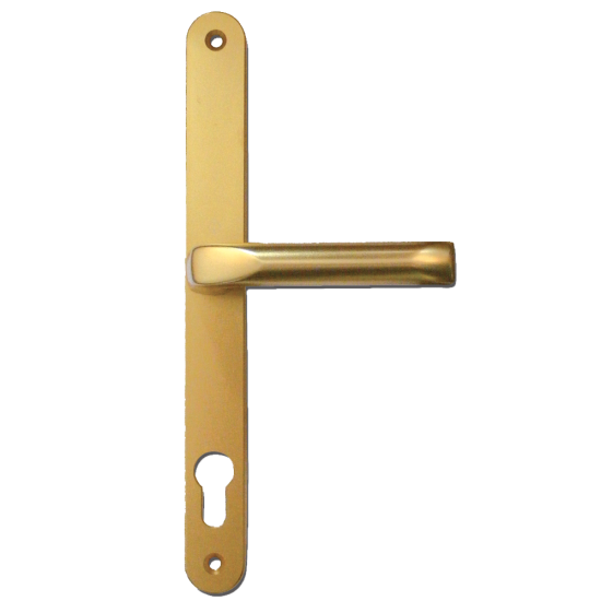 HOPPE London UPVC Lever / Moveable Pad Door Furniture 76G/3831N/113 92mm/62mm Centres Gold - Click Image to Close