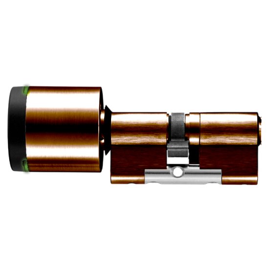 EVVA AirKey Euro Double Proximity - Key EPS Cylinder Sizes 97mm to 122mm Patina Brown (Bronze) - Click Image to Close