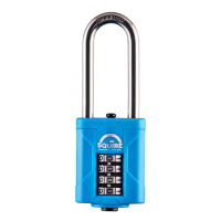 SQUIRE CP40S & CP50S All-Weather Long Shackle Combination Padlock CP50S/2.5 Visi