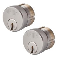UNION 2X11 Screw-In Cylinder SC KD Pair Boxed (4 keys)