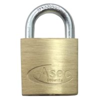 ASEC KA Open Shackle Brass Padlock 35mm KA `D` Boxed